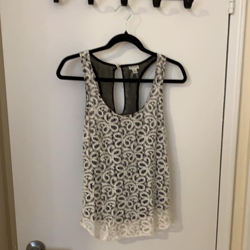 Dynamite White Lace Tank Top